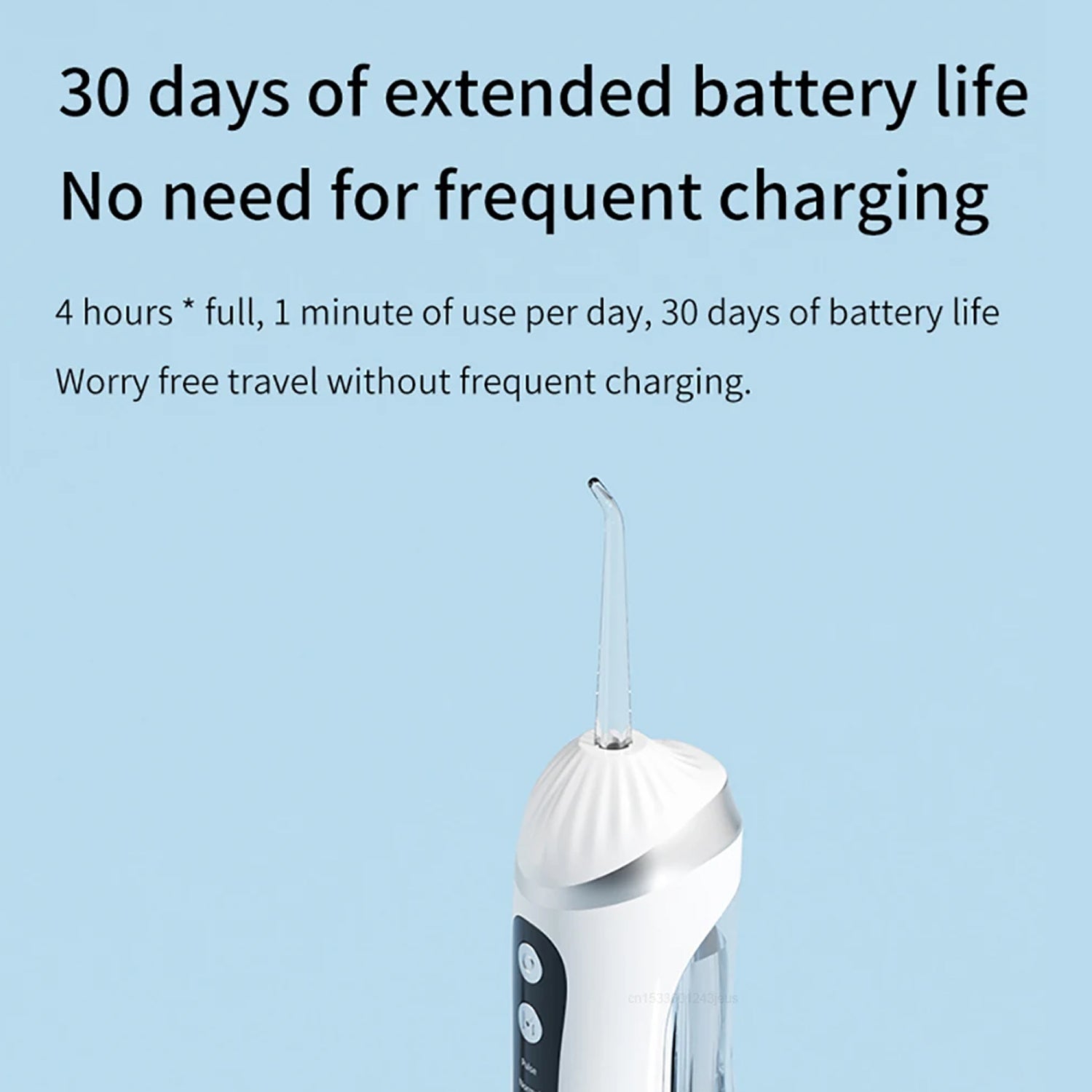 FloziWash Handheld Water Flosser 1600 Pulses 200ml Portable Oral Irrigator