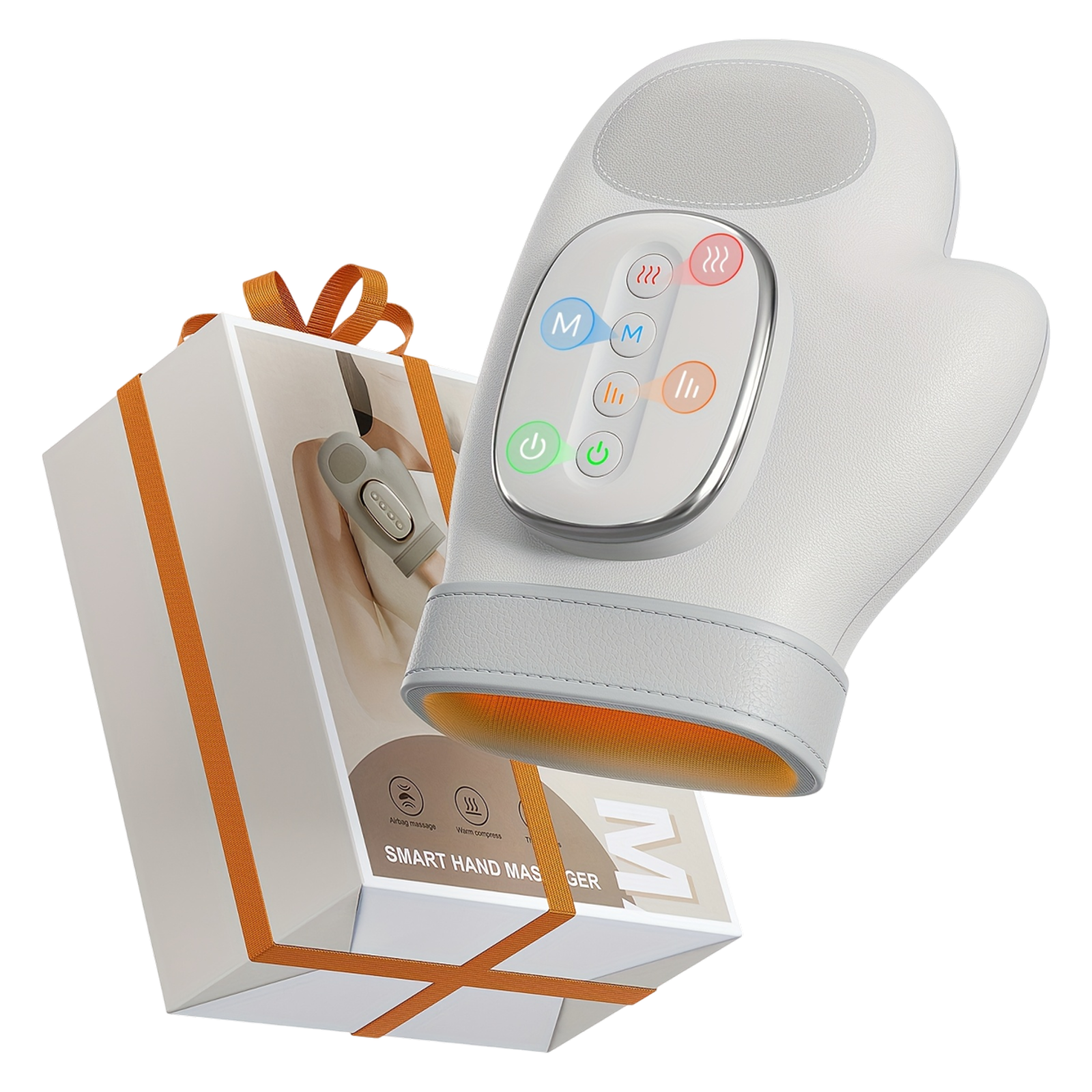 HanLisso Hand Massager Cordless with Heat, Electric Air Compression Machine, 3 Modes 5 Levels