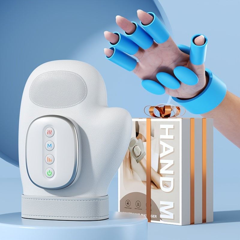 HanLisso Hand Massager Cordless with Heat, Electric Air Compression Machine, 3 Modes 5 Levels