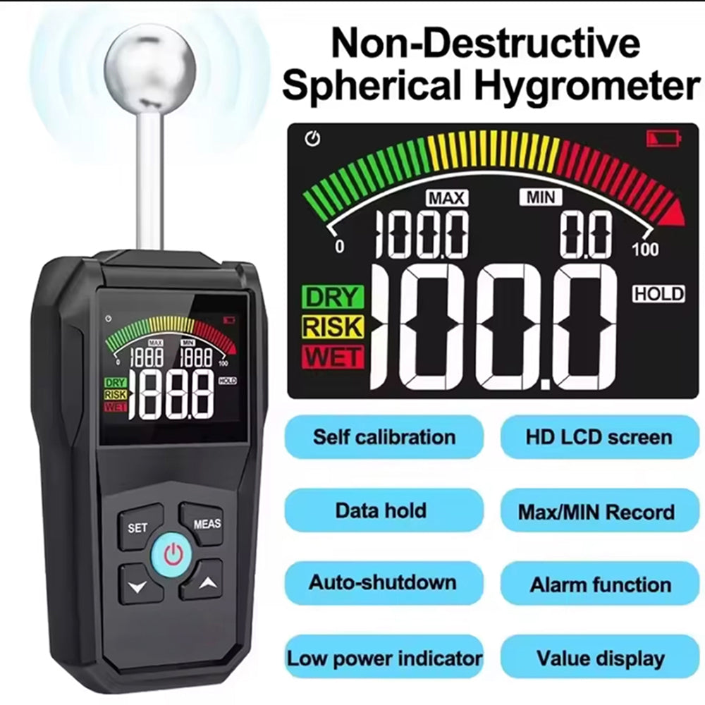 MoisiKox Moisture Meter Non-Destructive 20-40mm Spherical Probe Tester