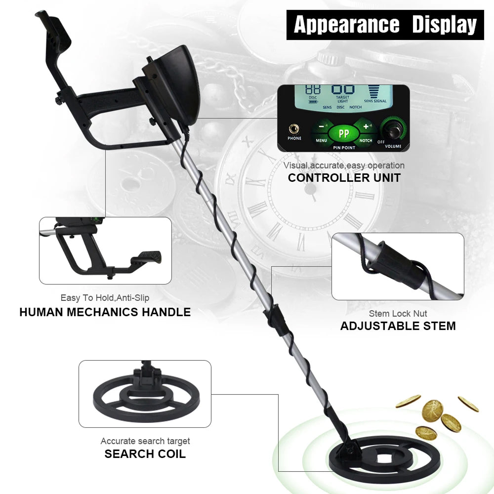 TreziPal Metal Detector for Adults & Kids, Waterproof 8.5