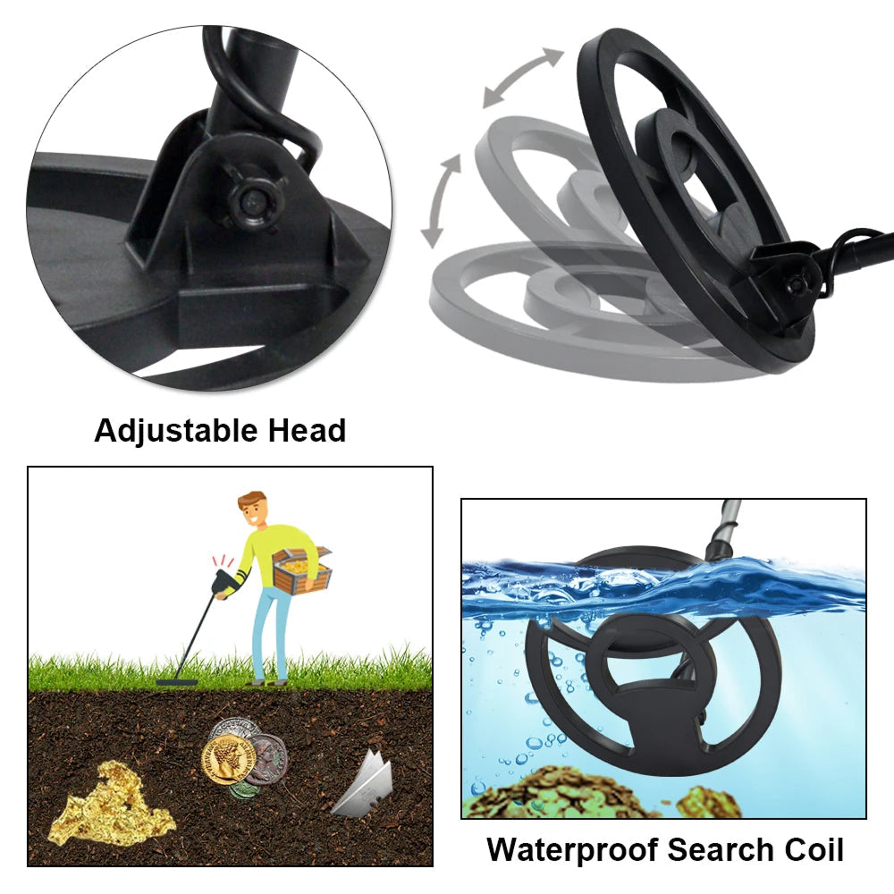 TreziPal Metal Detector for Adults & Kids, Waterproof 8.5
