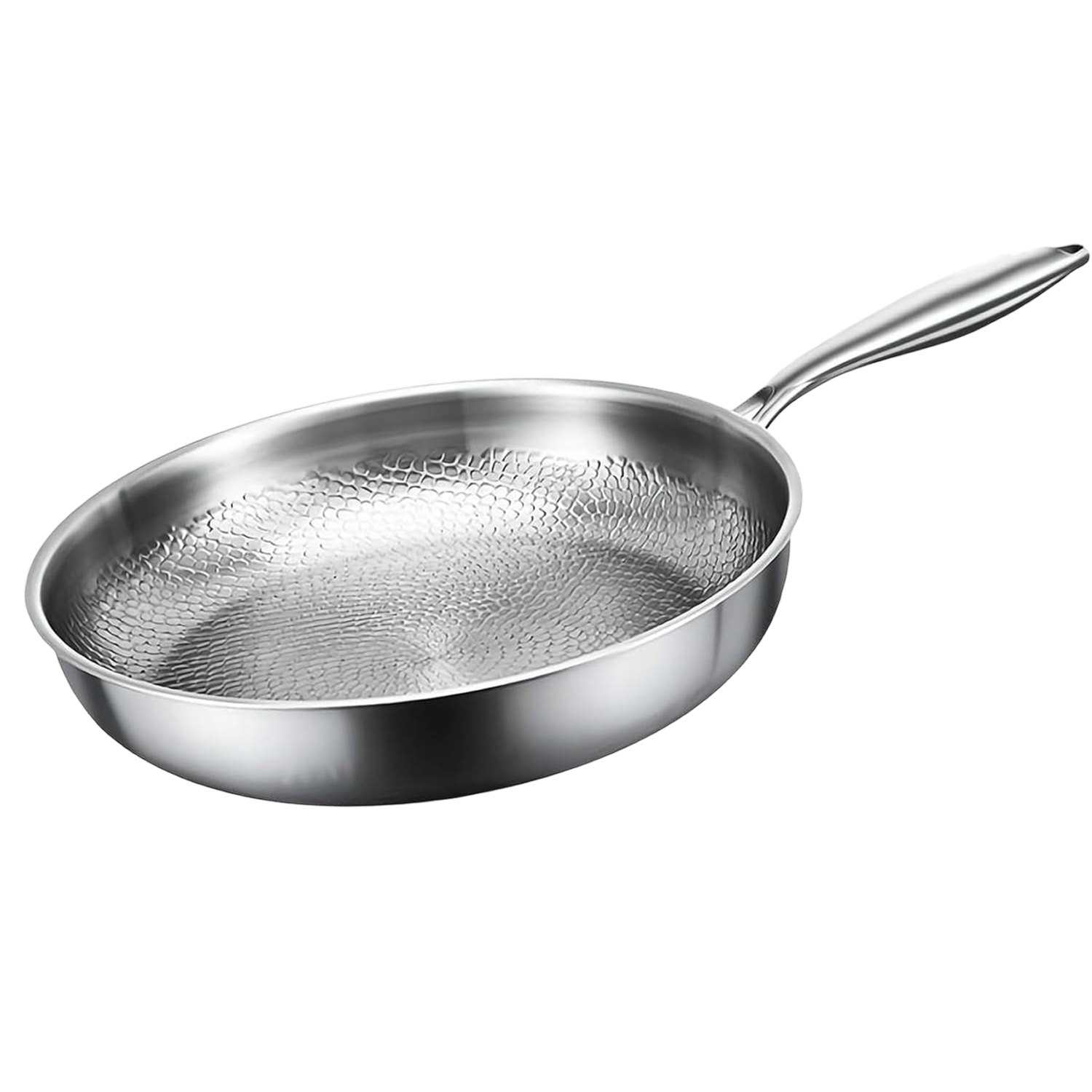 NoviApex Pure Titanium Skillet Pan 12 Inch Non-Stick Hammered Cookware Pan