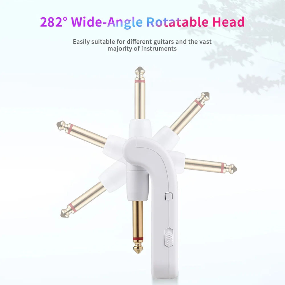 InsMazid Wireless Guitar Transmitter Receiver 40m Range 48K HD Audio for Electric Guitar & Bass