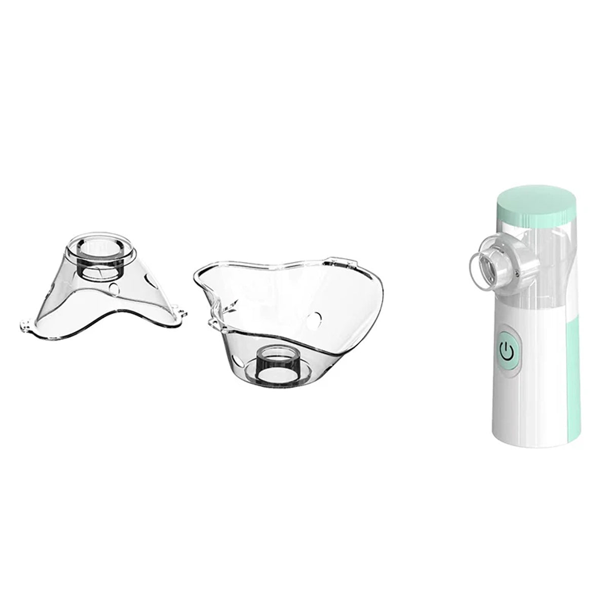 AeroEzex Portable Mesh Nebulizer - Whisper-Quiet (<25dB), 1-3 Micron Fine Mist, 45° Leak-Proof