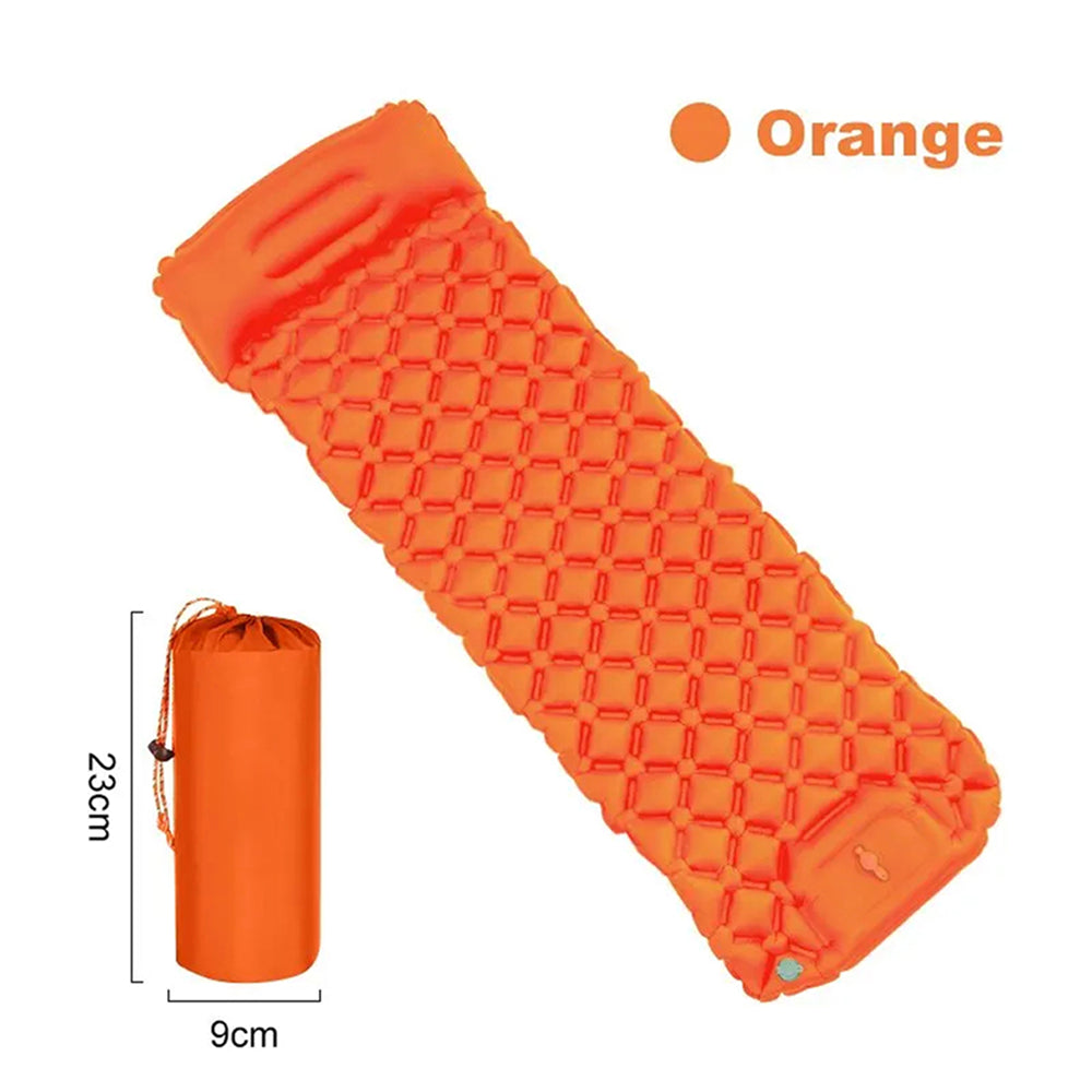 BaSlipix Backpacking Sleeping Pad with Integrated Foot Pump and Built-in Pillow