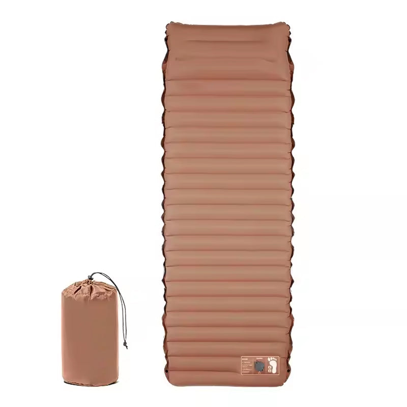 CoziVixy 10cm Extra-Thick Sleeping Pad with Integrated Foot Pump and 16cm Built-in Pillow
