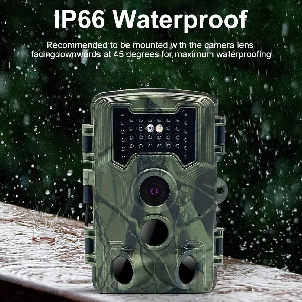 DerixCam Wildlife Camera 58MP 2.7K HD 0.2s Trigger Speed 65ft Night Vision IP66