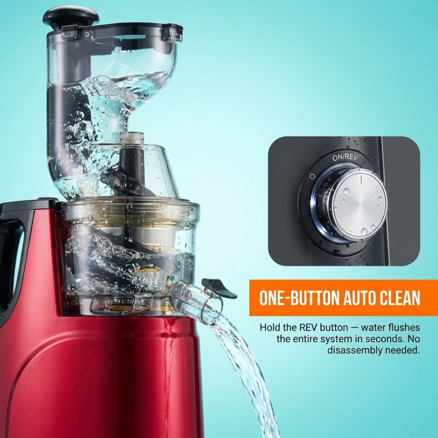 FrostyClas Cold Press Juicer 97% Yield Slow Masticating Juicer 70mm Large Feed Chute