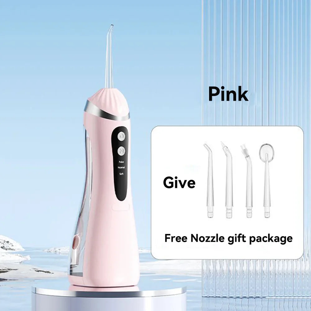 FloziWash Handheld Water Flosser 1600 Pulses 200ml Portable Oral Irrigator