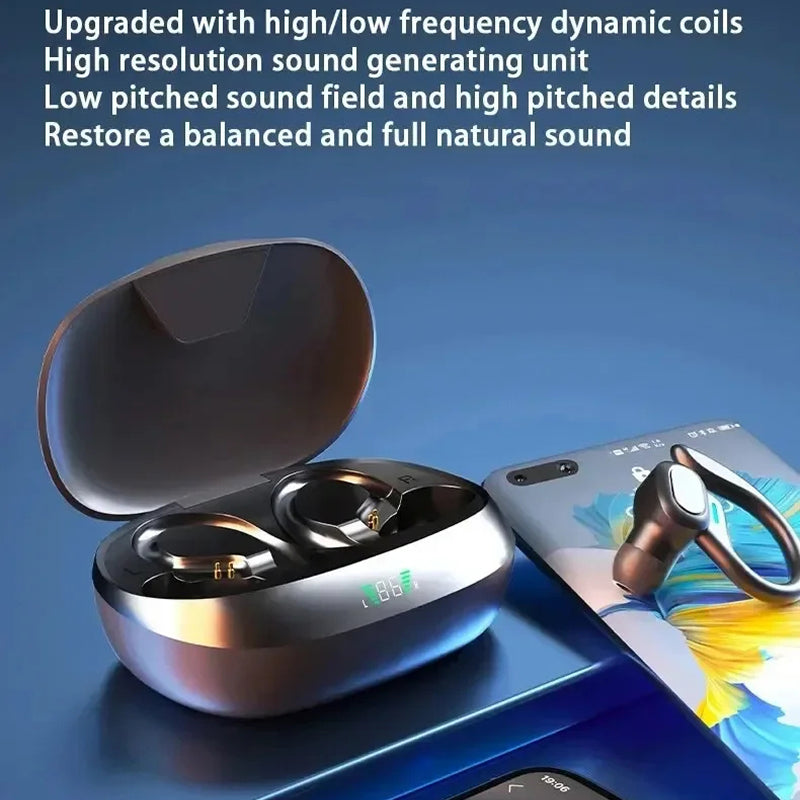 EariMixi Running Earbuds Bluetooth 5.1 Active Noise Cancelling IPX-Waterproof Sport Hooks