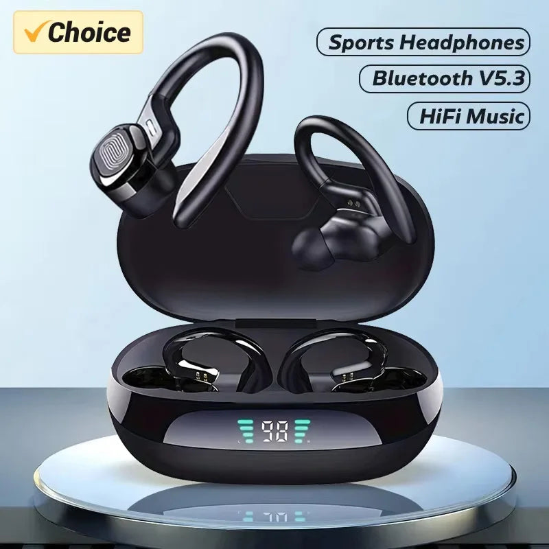 EariMixi Running Earbuds Bluetooth 5.1 Active Noise Cancelling IPX-Waterproof Sport Hooks