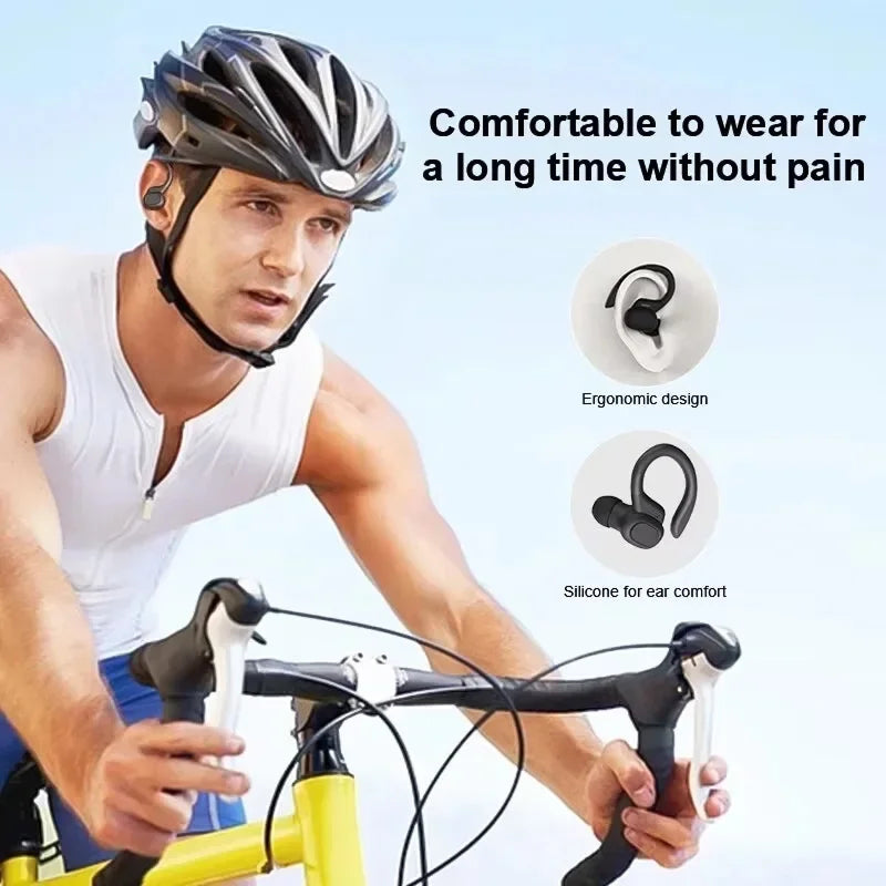 EariMixi Running Earbuds Bluetooth 5.1 Active Noise Cancelling IPX-Waterproof Sport Hooks