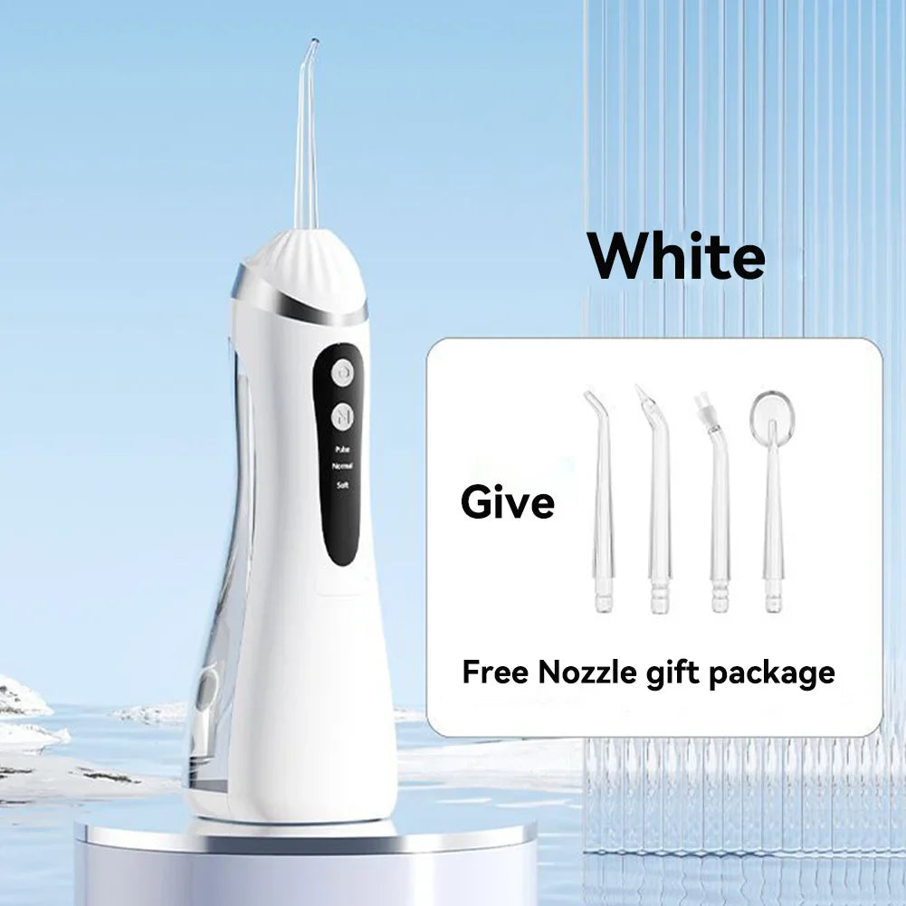 FloziWash Handheld Water Flosser 1600 Pulses 200ml Portable Oral Irrigator