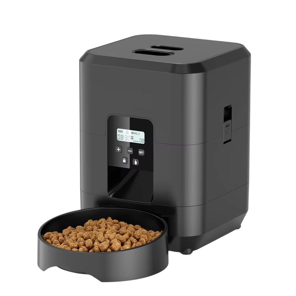BostFoni Smart Automatic Cat Feeder with 10 Daily Meal Schedules, App Notifications and Anti-Jam Rotor System