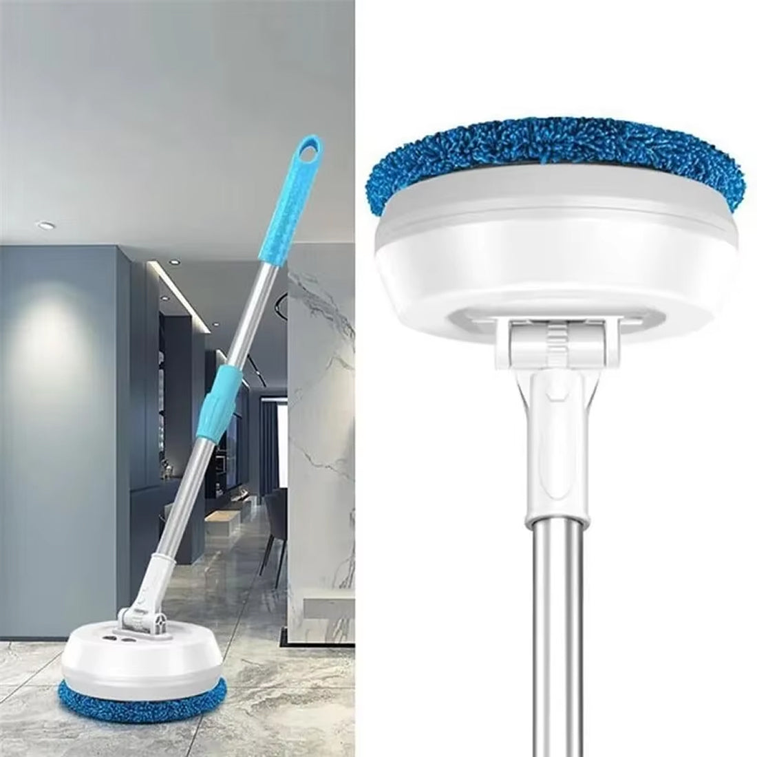 FlasiWipe Wireless Electric Mop 2-in-1 Wet Dry Cordless Floor Window Cleaner