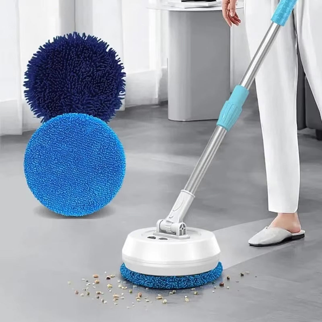 FlasiWipe Wireless Electric Mop 2-in-1 Wet Dry Cordless Floor Window Cleaner