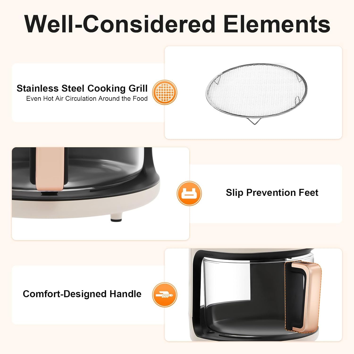 FrixAiry Non-Toxic Glass Air Fryer with 100% PFAS-Free Borosilicate Pot, 360° Visual Monitoring and 8 Cooking Presets