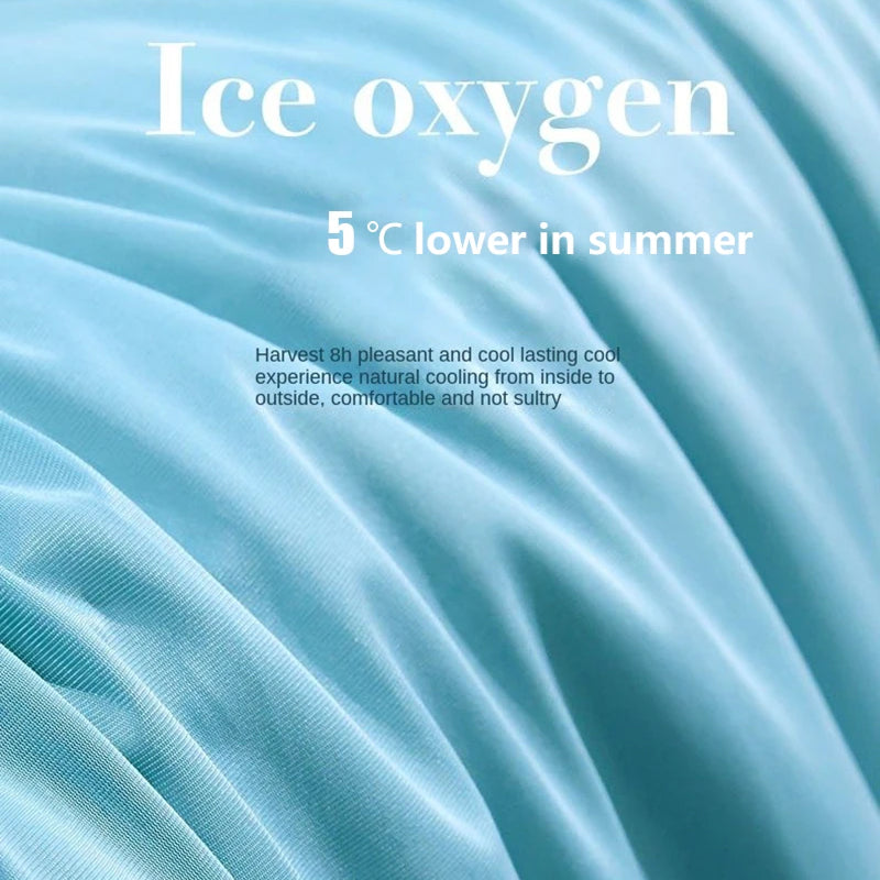 FrosFiber Cooling Blanket Instant Cold-to-Touch Fabric Ice Oxygen Technology OEKO-TEX Certified