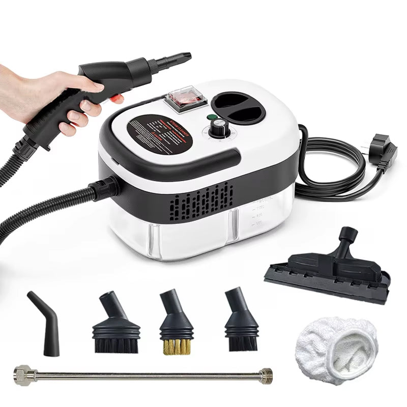 Gleamixu 2500W Steam Cleaner with 6-Gear Adjustment & Acid-Resistant Solution Tank