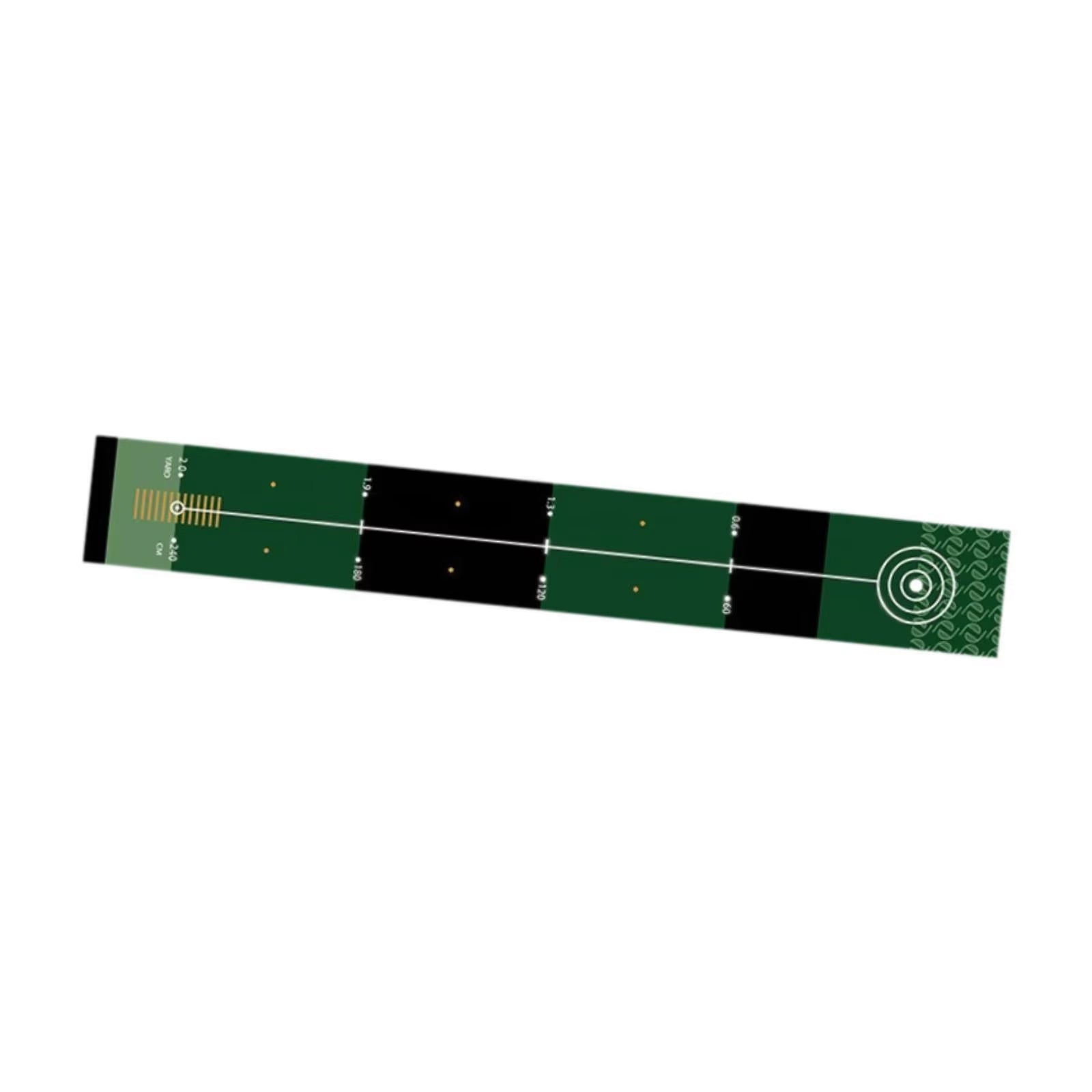 GolfMatix Professional Golf Putting Mat 240cm Velvet-Dot Surface with Alignment Guides and Non-Slip Backing