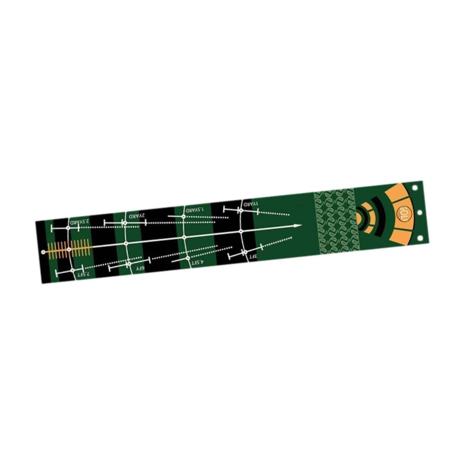 GolfMatix Professional Golf Putting Mat 240cm Velvet-Dot Surface with Alignment Guides and Non-Slip Backing