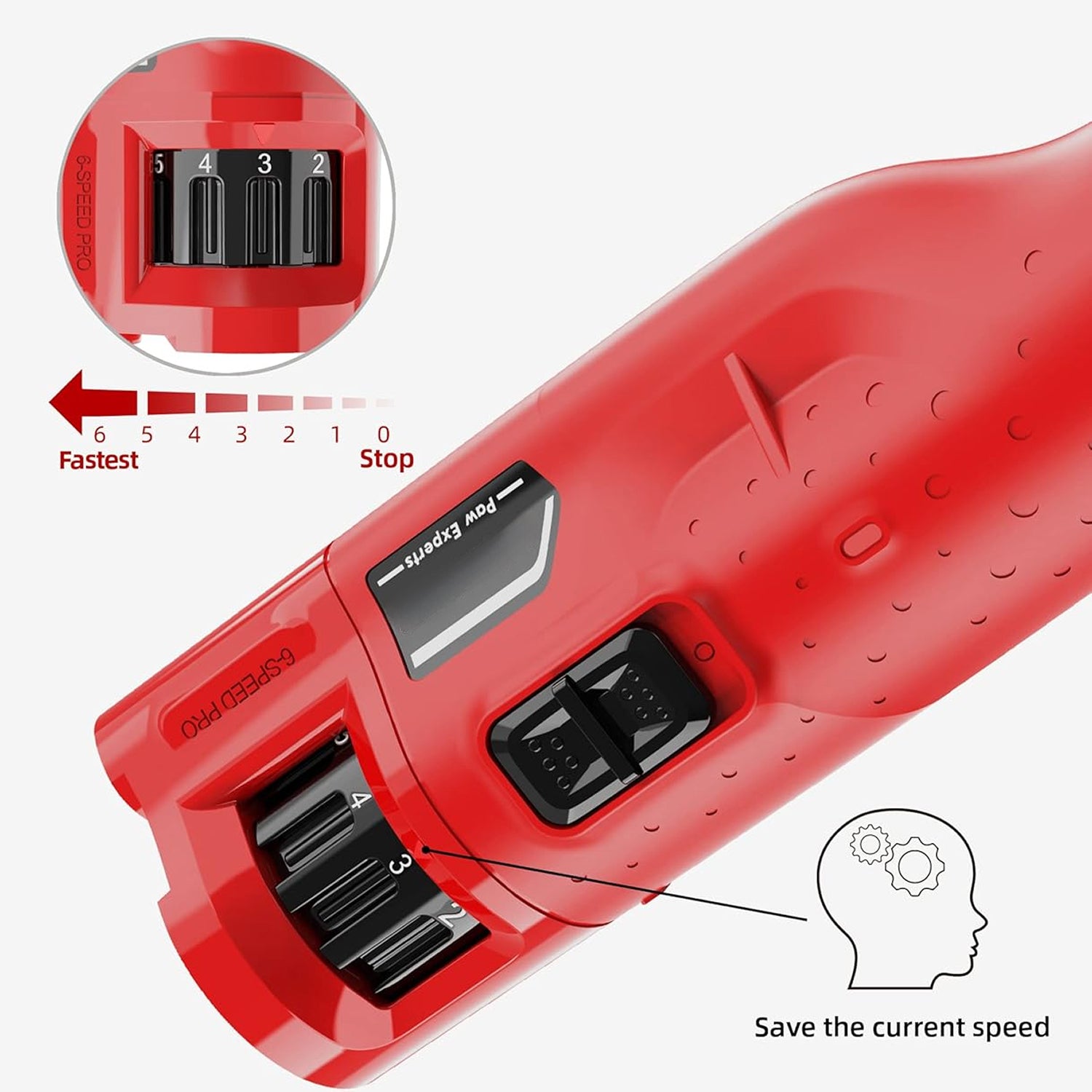 GrindyPex Dog Nail Grinder with Dual LED Lights - 6-Speed Powerful Motor Quiet Rechargeable
