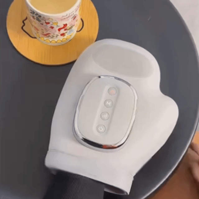 HanLisso Hand Massager Cordless  with Heat, Electric Air Compression Machine, 3 Modes 5 Levels