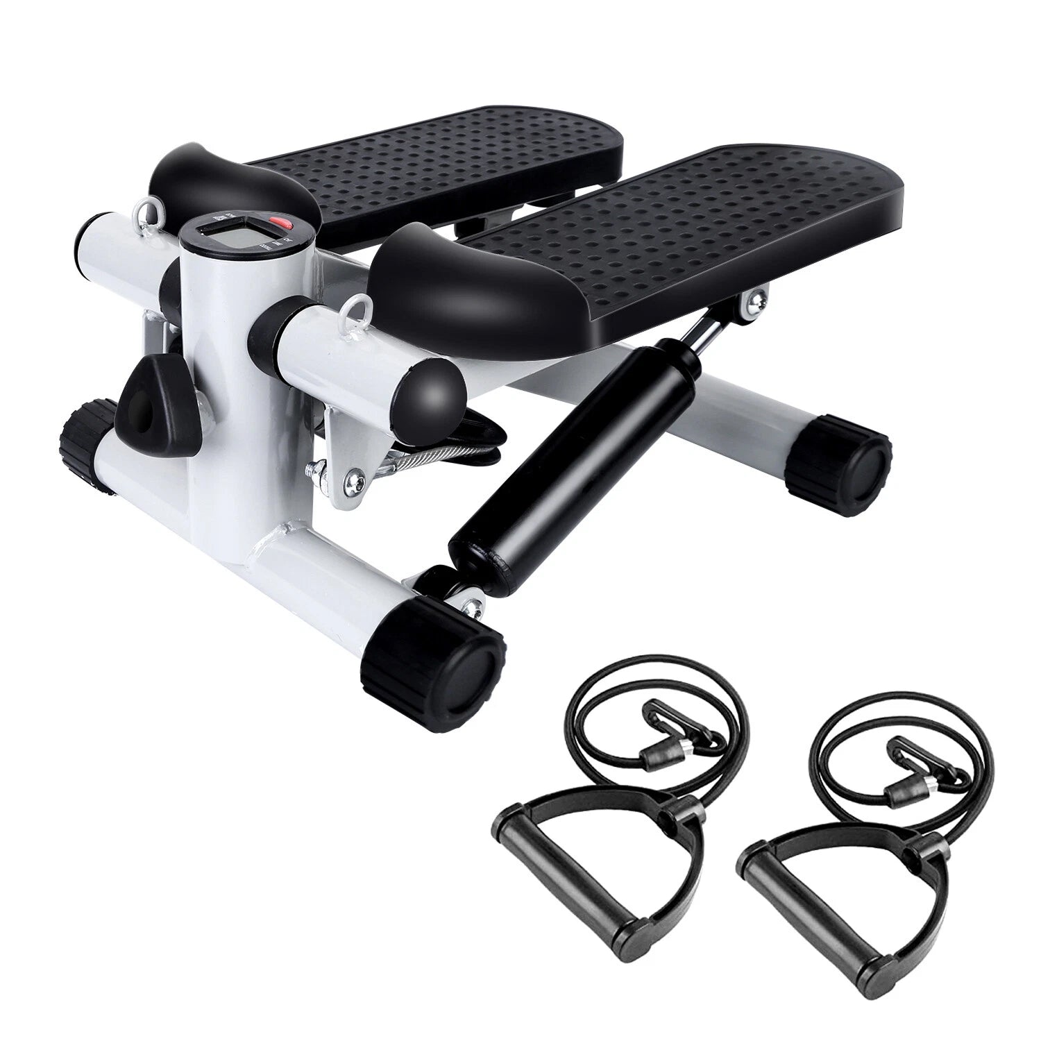 LitePreti Mini Stepper with Resistance Bands 330lb Capacity LCD Display Fully Assembled