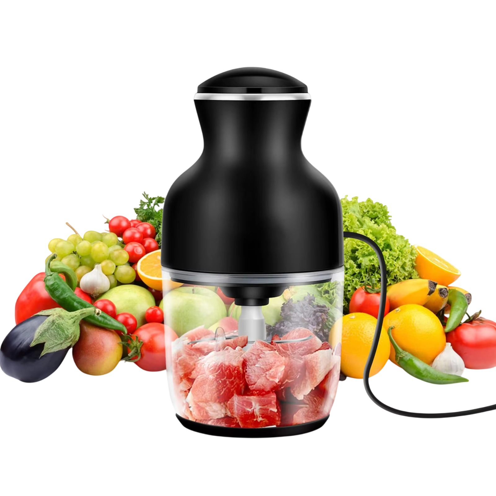 MeaviMax Home Meat Grinder 350W Electric 6-Blade Food Processor Chopper