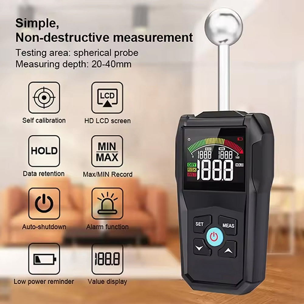 MoisiKox Moisture Meter Non-Destructive 20-40mm Spherical Probe Tester