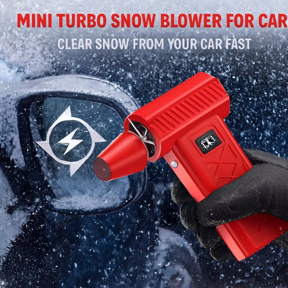 NaxBlix Cordless Car Snow Blower 130,000 RPM Turbo Fan with 6000mAh Battery, Vacuum Mode and Window Breaker