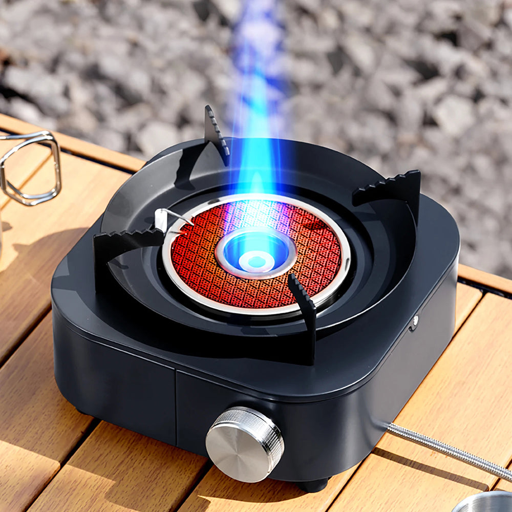 PotixGax 4000W Portable Gas Stove for Indoor Use with Dual-Mode Burner and Safety Separated Tank Design