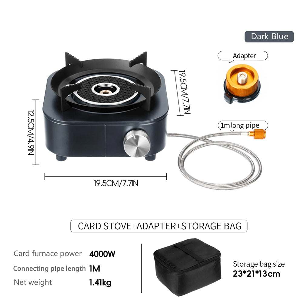 PotixGax 4000W Portable Gas Stove for Indoor Use with Dual-Mode Burner and Safety Separated Tank Design