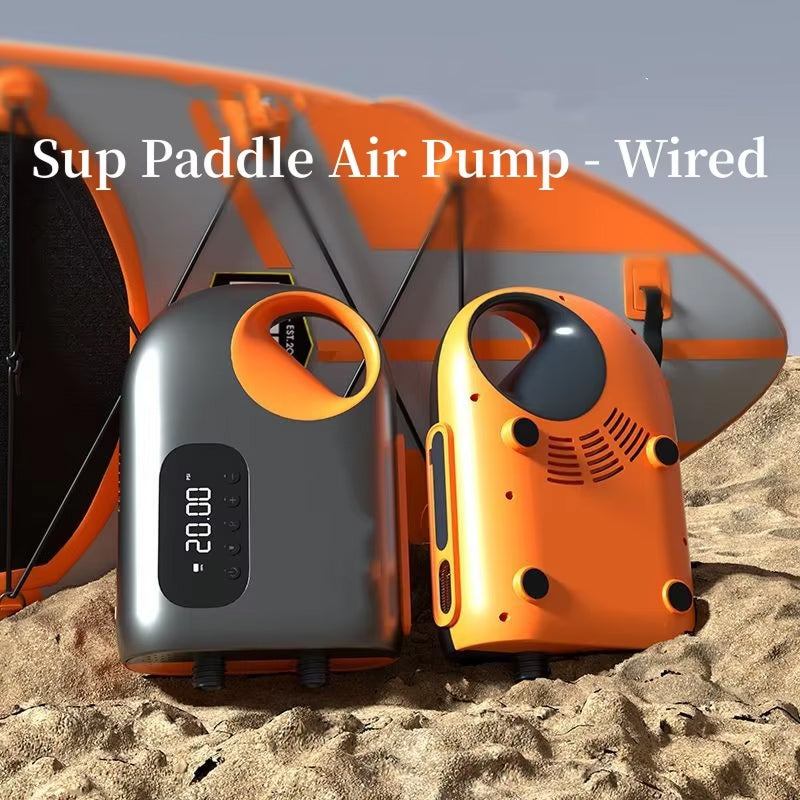 PumiPox High-Pressure Electric SUP Pump 20PSI with 400L/min Airflow, Digital Display and 6 Universal Nozzles