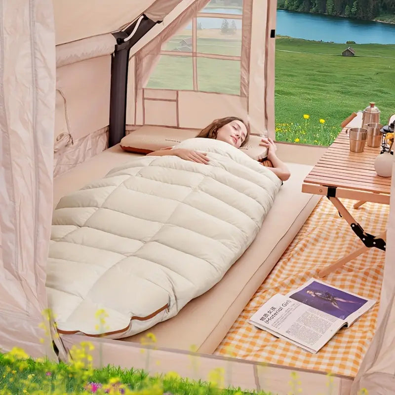 RestFosi Duck Down Sleeping Bag Extra-Wide 225x95cm Egg-Shaped Camping & Home