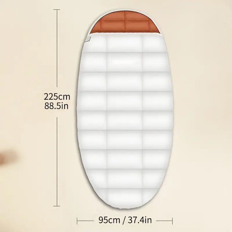RestFosi Duck Down Sleeping Bag Extra-Wide 225x95cm Egg-Shaped Camping & Home
