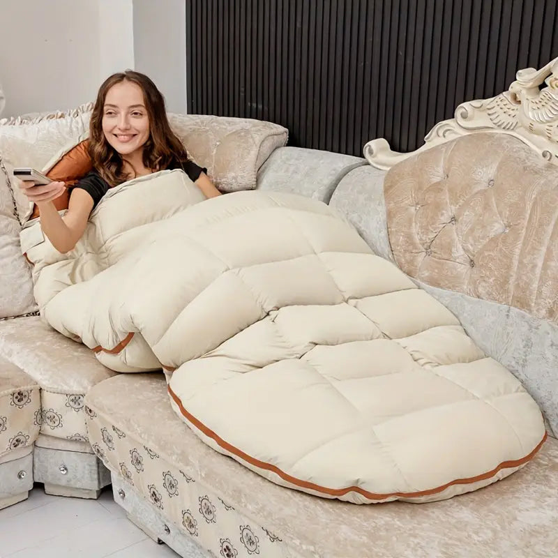 RestFosi Duck Down Sleeping Bag Extra-Wide 225x95cm Egg-Shaped Camping & Home