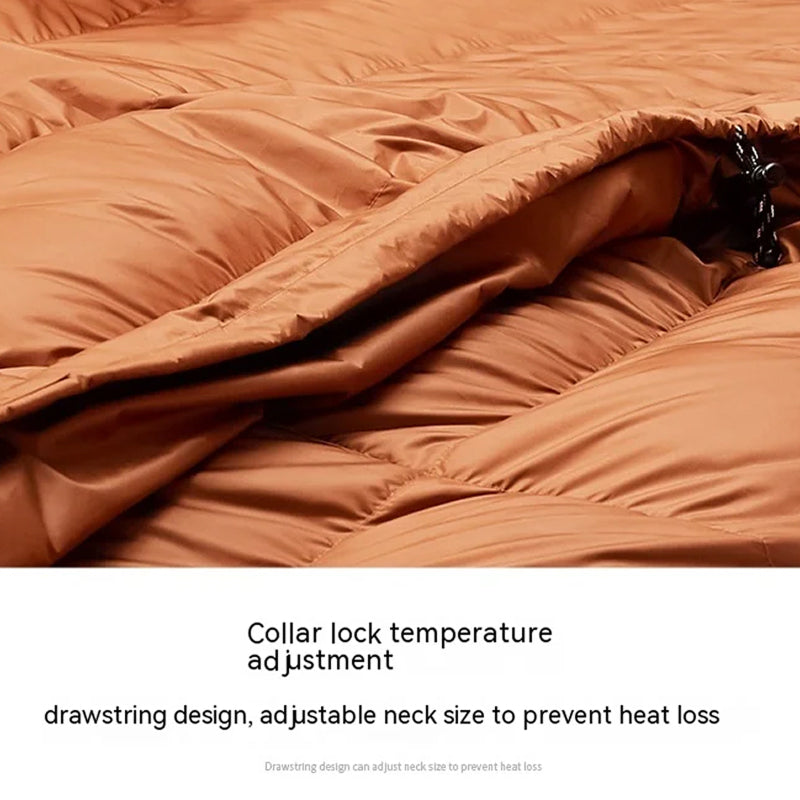 RestFosi Duck Down Sleeping Bag Extra-Wide 225x95cm Egg-Shaped Camping & Home