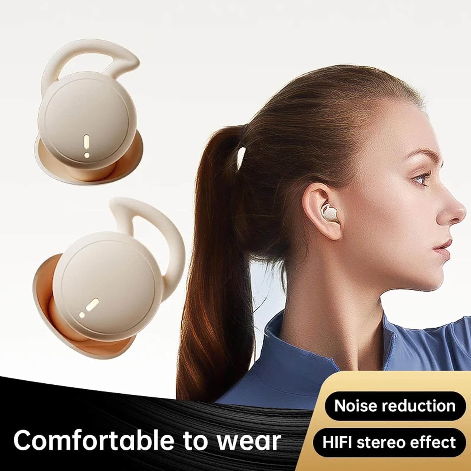 SomnusPil V3 Sleep Earbuds, 2.3g Ultra-Lightweight Bluetooth 5.3 Sleeping Headphones