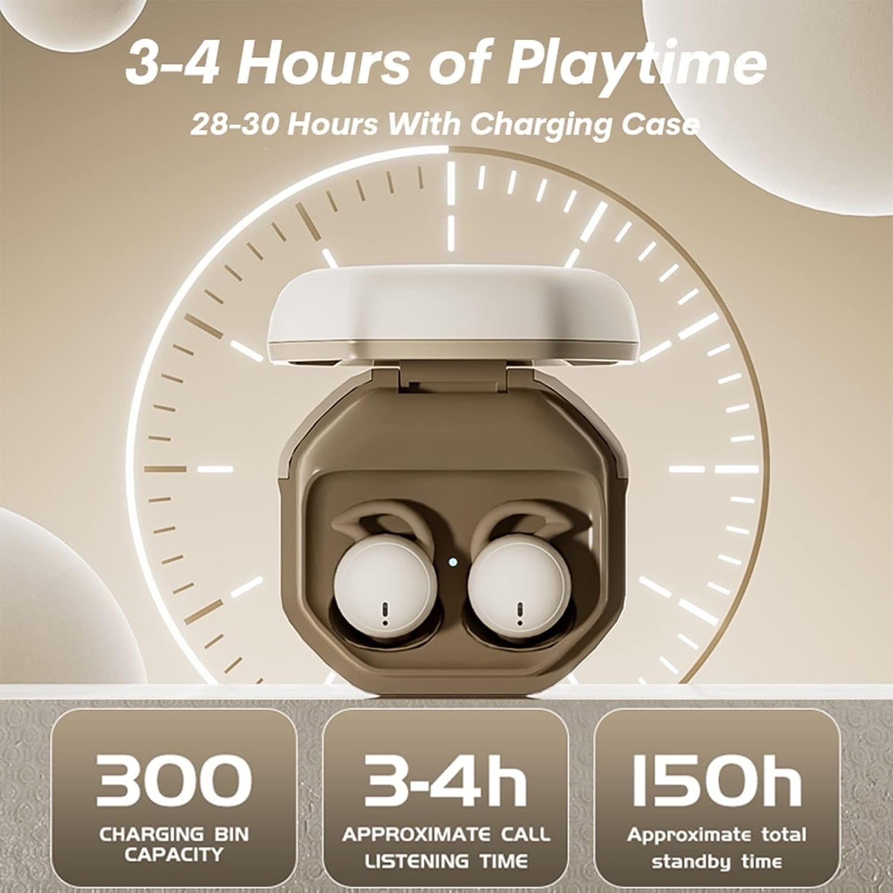 SomnusPil V3 Sleep Earbuds, 2.3g Ultra-Lightweight Bluetooth 5.3 Sleeping Headphones