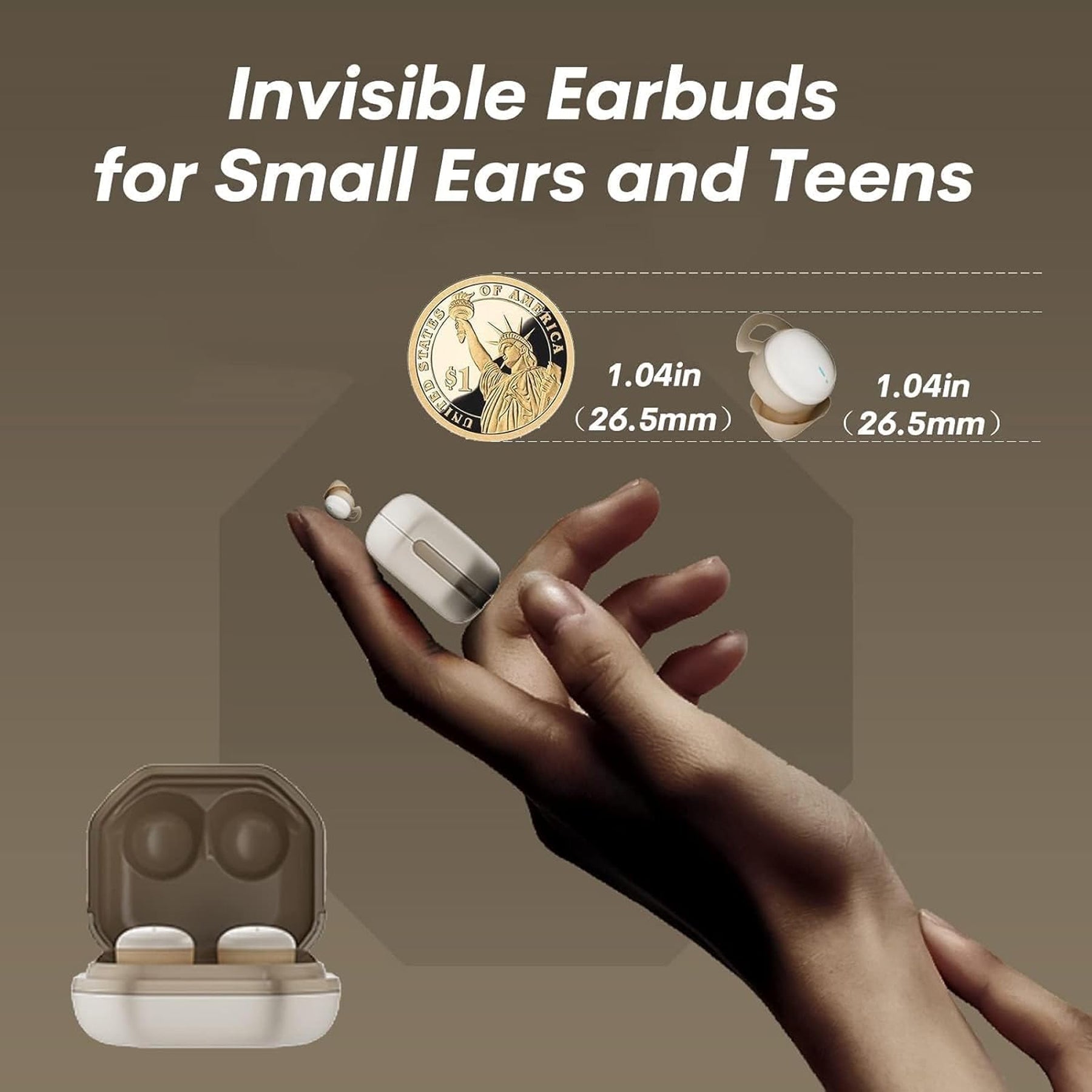 SomnusPil V3 Sleep Earbuds, 2.3g Ultra-Lightweight Bluetooth 5.3 Sleeping Headphones