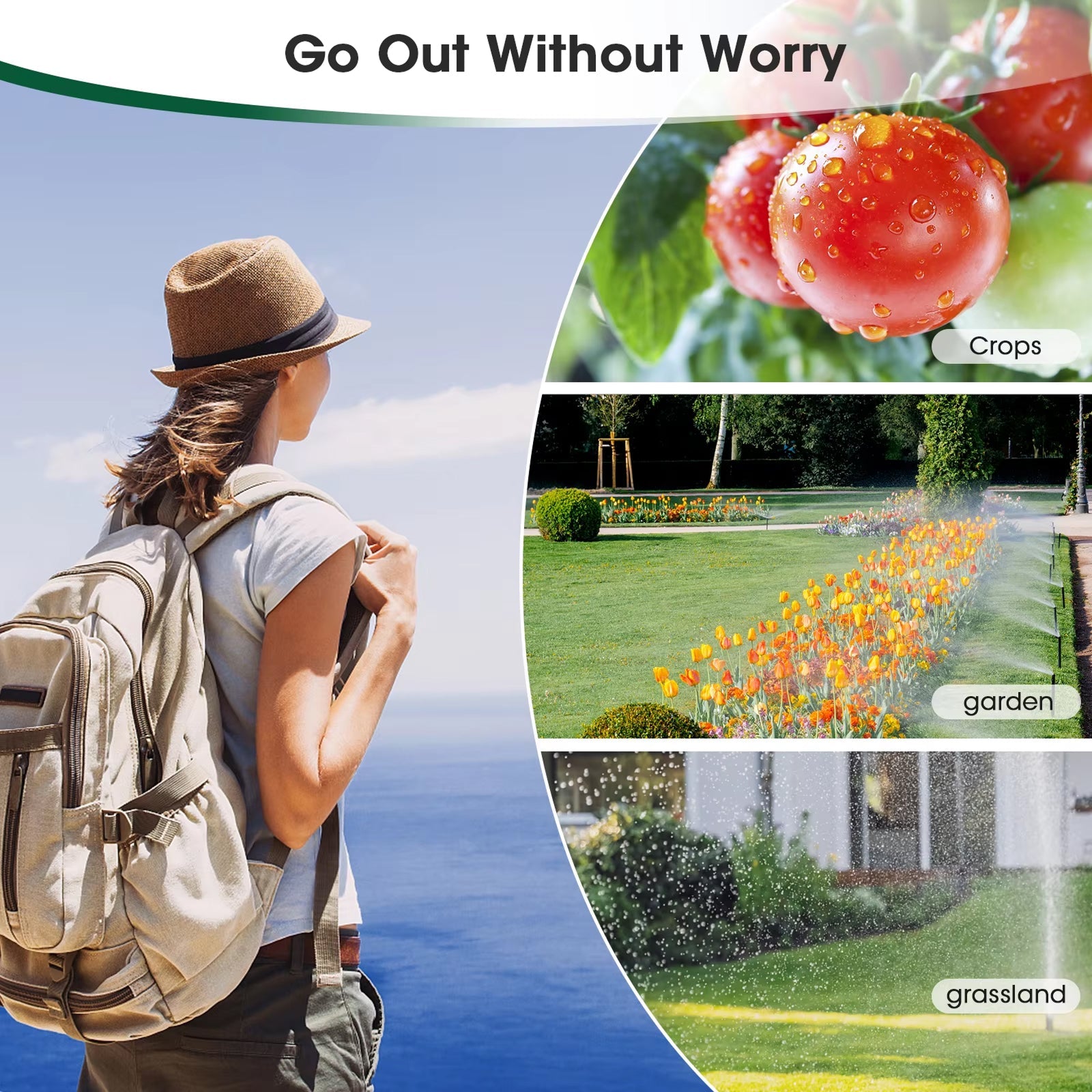 ViGratix Dual-Zone Garden Water Timer 116 PSI Leak-Proof Irrigation Controller with Rain Delay