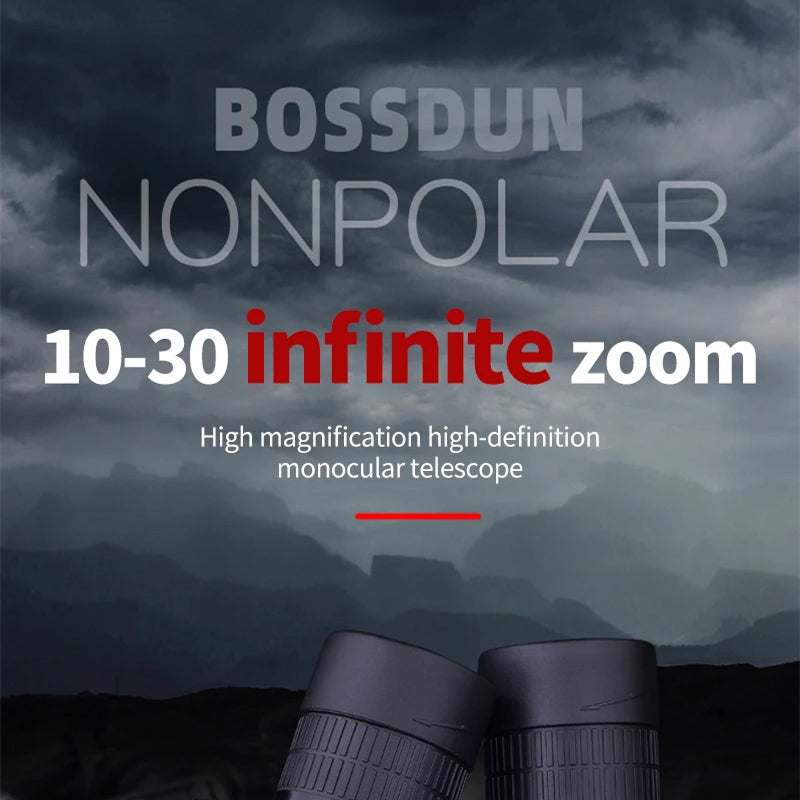 Vistilyn 10-30x50 High Power Zoom Monocular with BAK4 Prism, Nitrogen-Purged Waterproofing and 50mm Objective Lens
