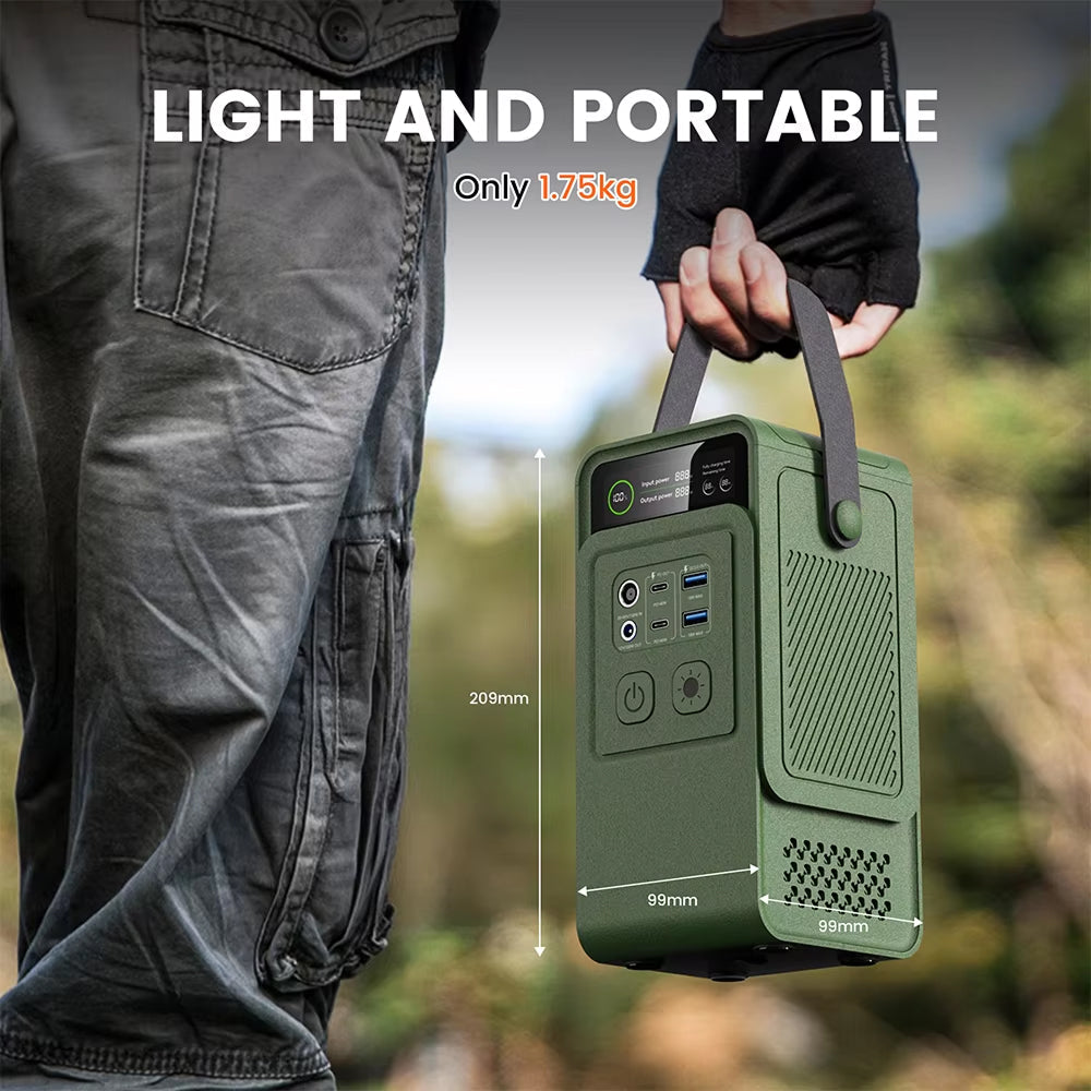 ZingBoxi Portable Power Station 140W USB-C PD Fast Charging with Pop-Up LED Lantern