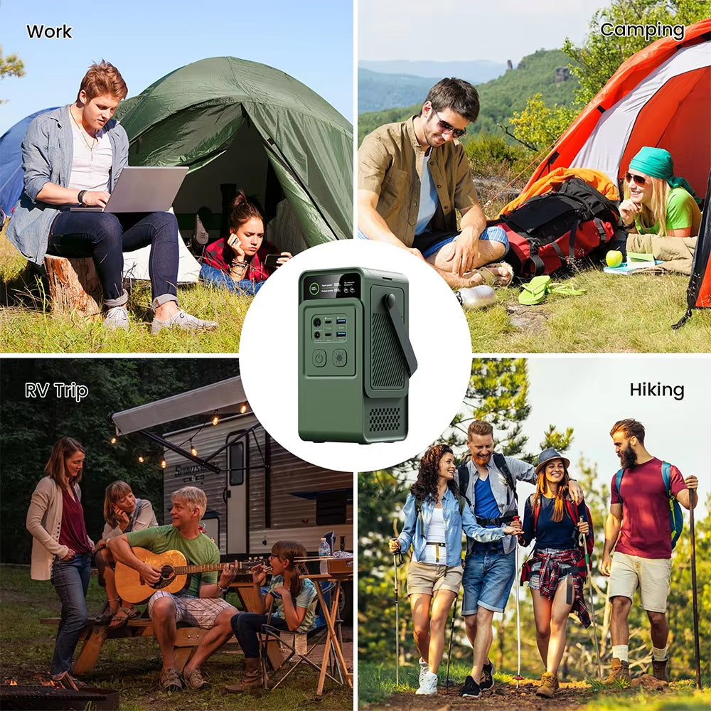 ZingBoxi Portable Power Station 140W USB-C PD Fast Charging with Pop-Up LED Lantern