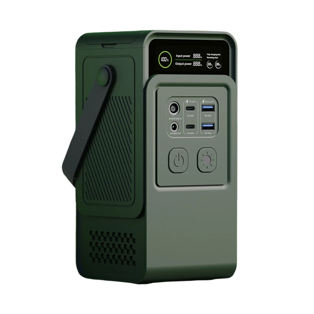 ZingBoxi Portable Power Station 140W USB-C PD Fast Charging with Pop-Up LED Lantern