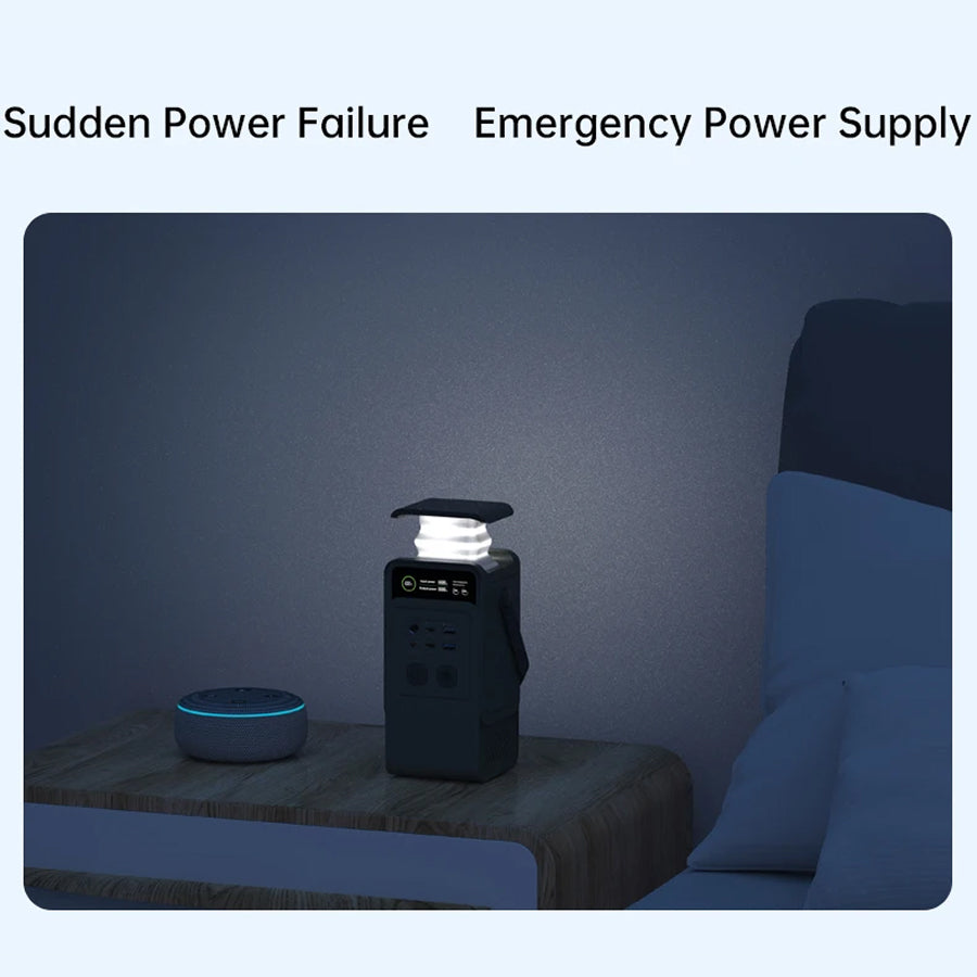 ZingBoxi Portable Power Station 140W USB-C PD Fast Charging with Pop-Up LED Lantern