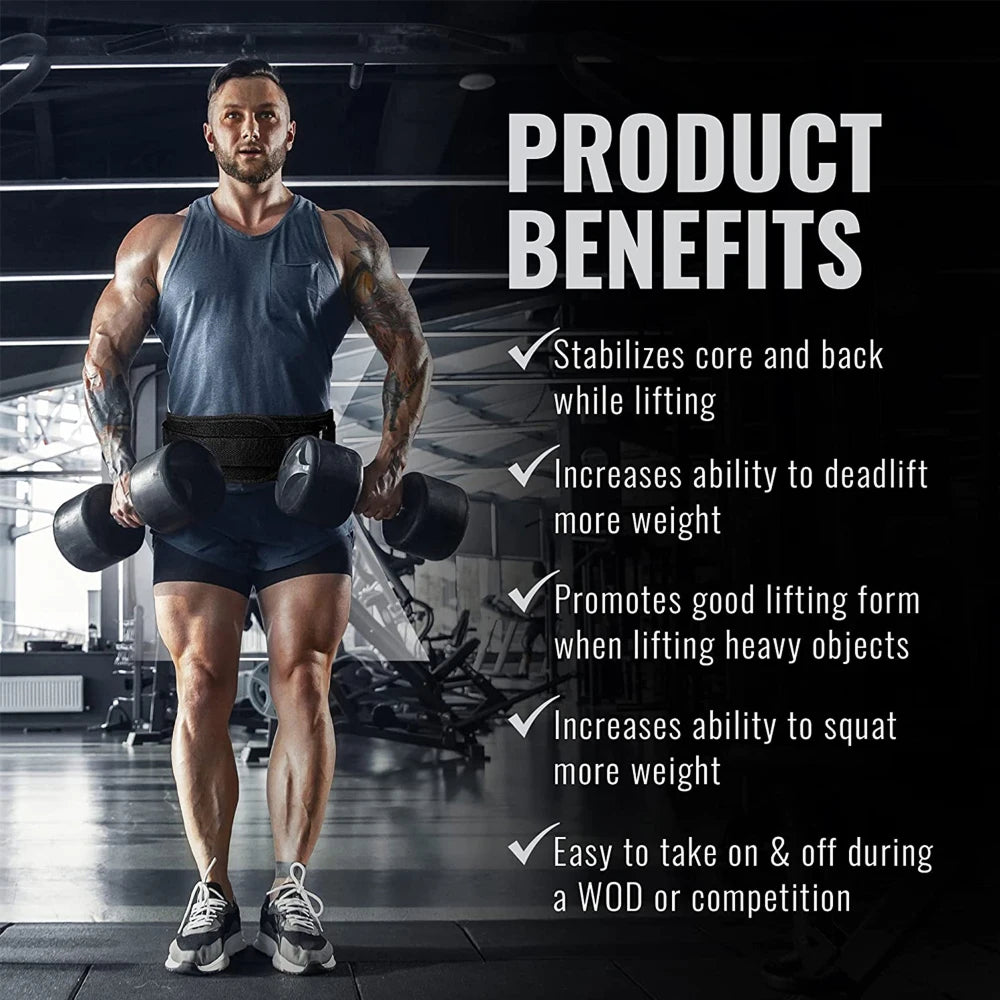 WetixBima Weight Lifting Belt Lightweight Breathable Mesh with Heavy-Duty Buckle for Squats and Deadlifts