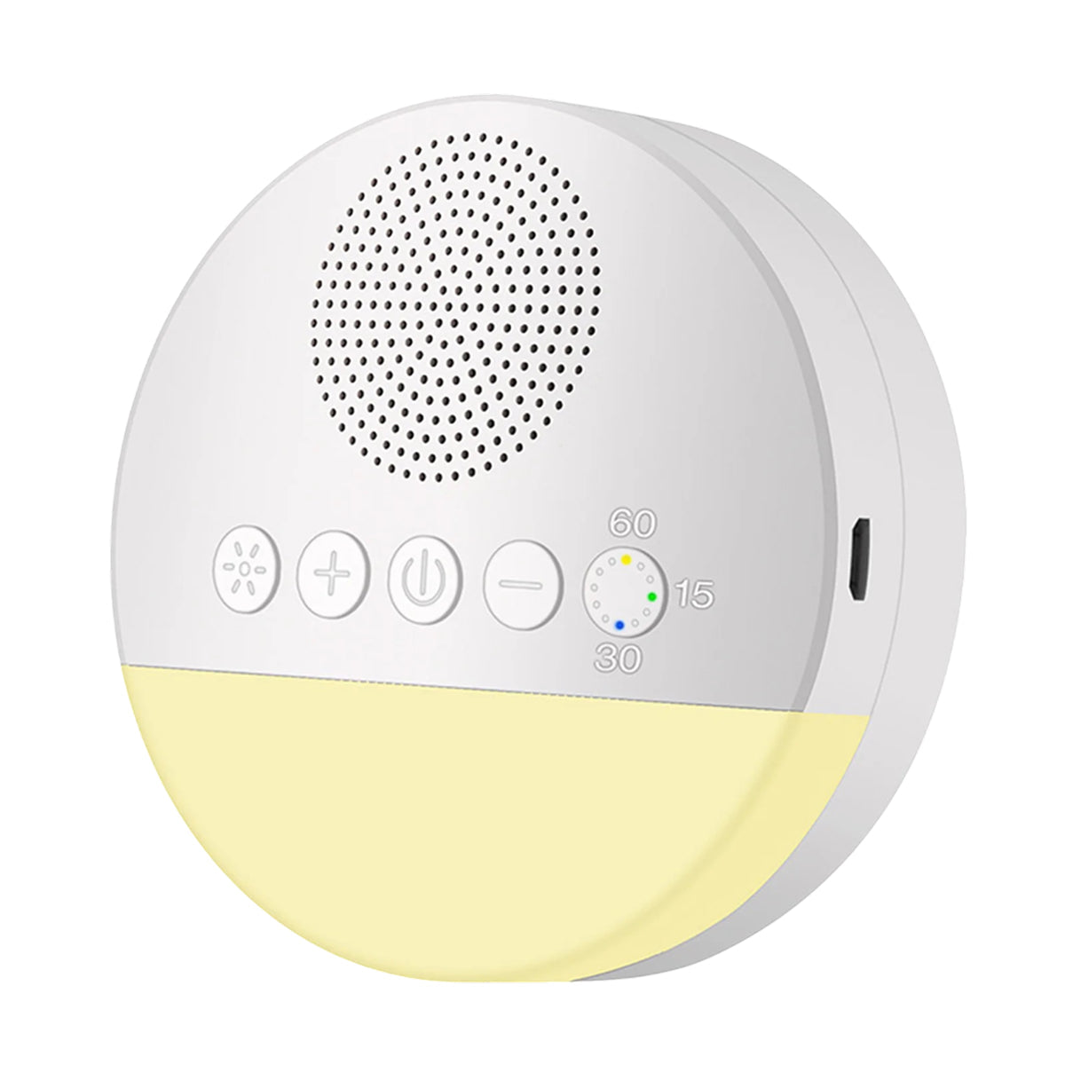WhitixMax Portable White Noise Machine with Yoga Breath Light & 6 High-Fidelity Sounds